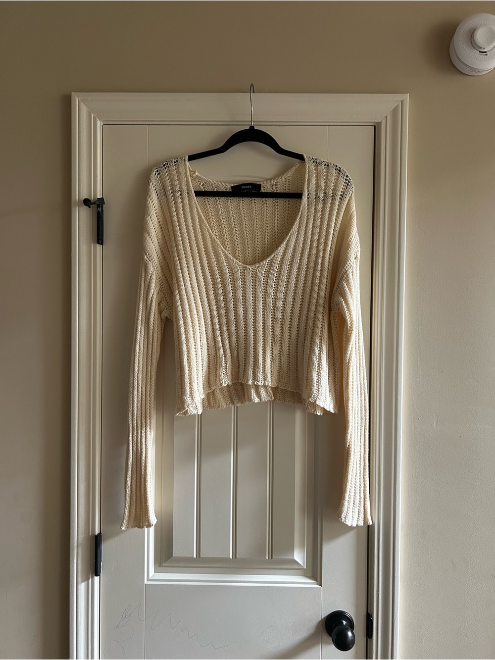 Butter Yellow V‑Neck Knit Sweater